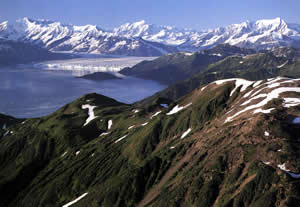 More than 10,000 Alaskan lakes shrunk in size or completely dried up between 1950 and 2002 according to a study published in the Journal of Geophysical Research-- Biogeosciences. Alaska Mountains
