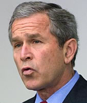 During an interview today on ABC's This Week, President Bush tried to distance himself from what has been his core strategy in Iraq for the last three years. President Bush