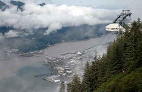 Rainy Juneau Alaska