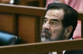 Iraq's former military strongman Saddam Hussein faces a likely death sentence on Sunday amid fears that the verdict could provoke violent reprisals from his Sunni Arab supporters.