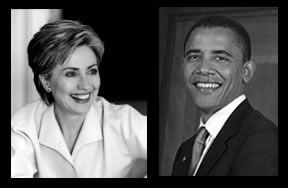 According to a new Concord Monitor poll, Senator Hillary Clinton is leading Senator Barack Obama by a slight margin among likely voters in the state's 2008 Democratic presidential primary.