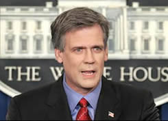 White House Press Secretary Tony Snow said Monday (with a straight face) that no big disagreement exists between President Bush and Colin Powell, despite Powell's comments Sunday that labeled Iraq a 'civil war' and said the US is losing there.