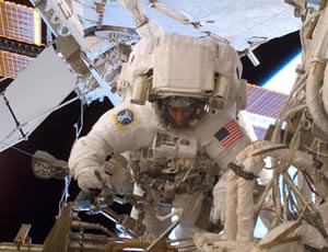 International Space Station Commander Mike Lopez-Alegria and Flight Engineer Sunita Williams began the third of series of spacewalks Thursday from the Quest airlock.