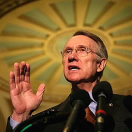 Senate Majority Leader Harry Reid defended calling the war in Iraq lost Monday and called President Bush a liar.