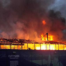 The Cutty Sark burned early Monday but the chairman of Cutty Sark Enterprises believed the vessel could be fully restored.