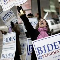 The vice presidential speculation today centers on Senator Joe Biden.