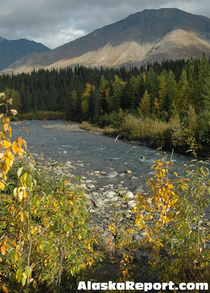 Chulitna River along the Parks Highway, Alaska - September 2nd, 2007